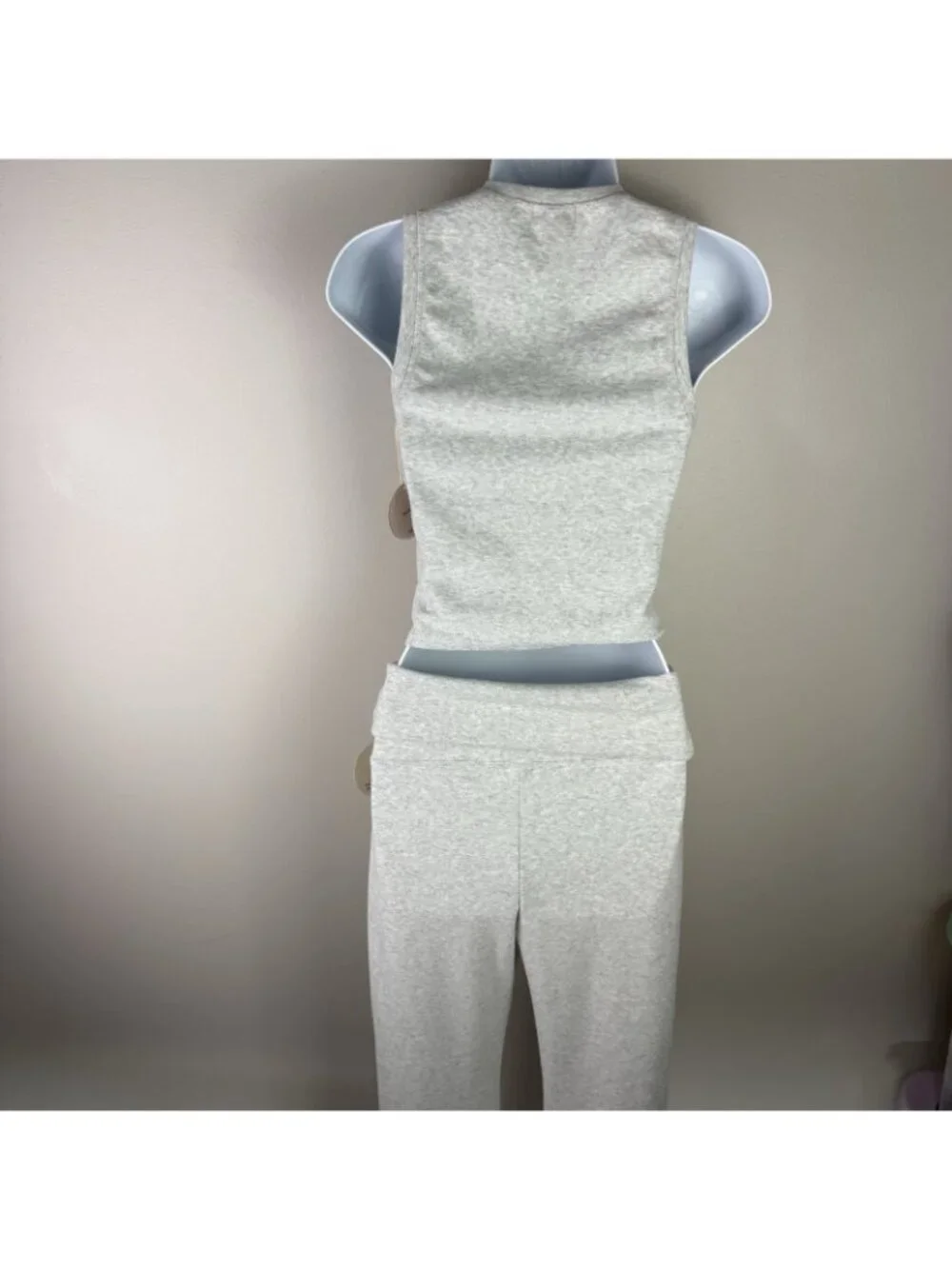 Camila Coelho Revolve 2 Piece Set Women Sz L Gray Lounge Athleisure Comfy Soft